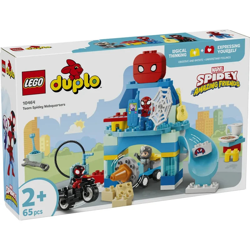 LEGO DUPLO Team Spidey Webquarters 10464 – 65 Pieces | Marvel Super Hero Building Set for Kids Ages 2+