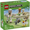 LEGO Minecraft Chicken Jockey Desert Attack Building Set 21592, 428 Pieces, 6 Posable Characters & Iron Golem – 9+ Years