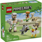 LEGO Minecraft Chicken Jockey Desert Attack Building Set 21592, 428 Pieces, 6 Posable Characters & Iron Golem – 9+ Years