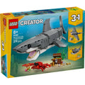 LEGO Creator 3-in-1 Fierce Shark with a Treasure Chest Building Set 31381, 379 Pieces, 3 Ocean Animals – 8+ Years