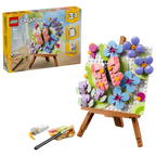 LEGO Creator 3-in-1 Floral Art Decor Painting Building Set 31390, 348 Pieces – 8+ Years