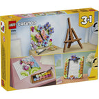 LEGO Creator 3-in-1 Floral Art Decor Painting Building Set 31390, 348 Pieces – 8+ Years
