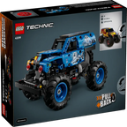 LEGO Technic Monster Jam Grave Digger Fire and Ice Pull-Back Monster Truck Building Set 42219, 263 Pieces – 7+ Years