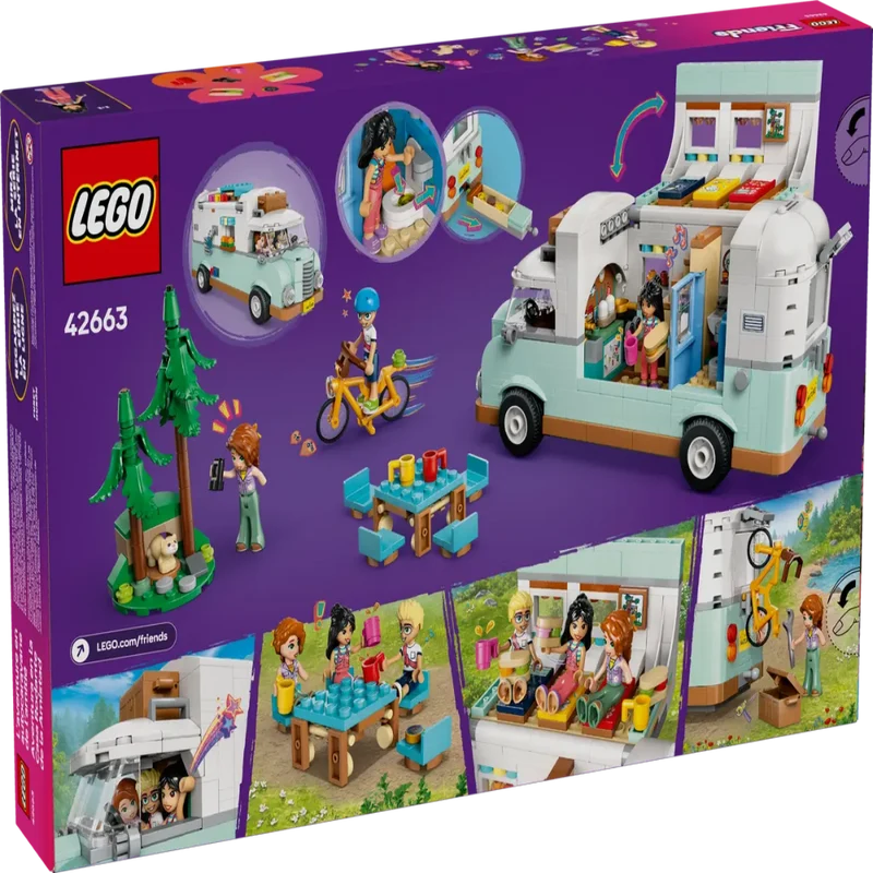 LEGO Friends Friendship Camper Van Adventure 42663 – 778 Pieces | Camping Playset for Kids Ages 7+