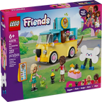 LEGO Friends Pet Accessories Van Building Set 42678, 237 Pieces, Pug-Shaped Van, 2 Mini Dolls & 3 Animal Figures – 6+ Years