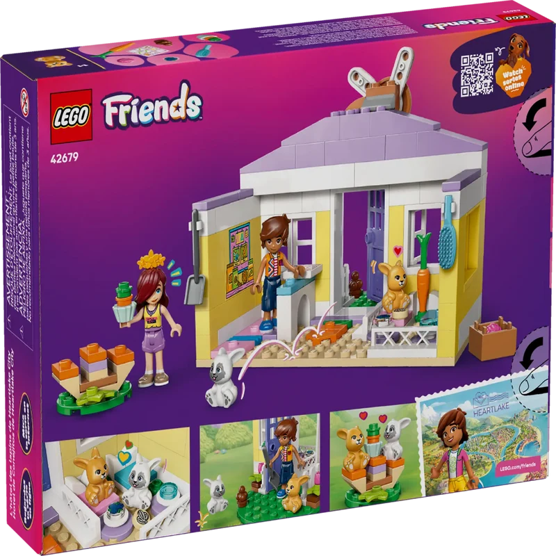 LEGO Friends Heartlake City Bunny Hotel Building Set 42679, 161 Pieces, Bunny Hotel with 2 Mini Dolls & 2 Rabbits – 5+ Years