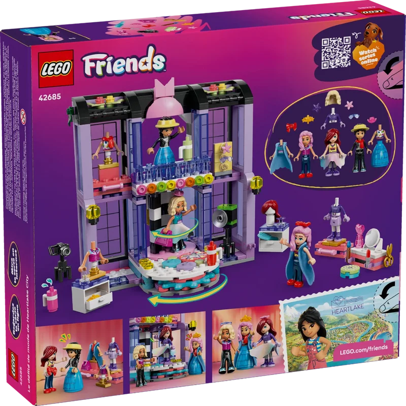 LEGO Friends Heartlake City Fashion Show Building Set 42685, 410 Pieces with 3 Minidolls – 7+ Years