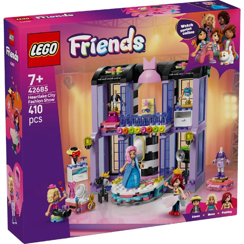 LEGO Friends Heartlake City Fashion Show Building Set 42685, 410 Pieces with 3 Minidolls – 7+ Years