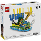 LEGO Editions Vini Jr. Football Highlights Building Set 43027, 510 Pieces, Collectible Football Display Model with Vini Jr. Minifigure – 10+ Years