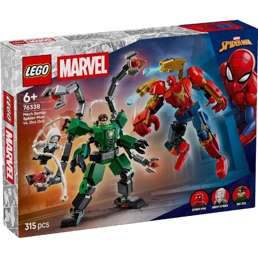 Lego 76338 Super Heroes Marvel Mech Battle: Spider-Man Vs. Doc Ock (315 Pieces)