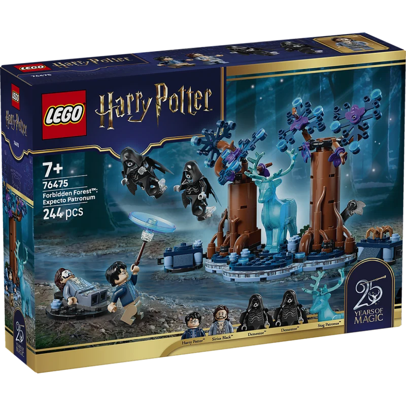 LEGO Harry Potter Forbidden Forest Expecto Patronum Building Set 76475, 244 Pieces, Stag Patronus & Dementors – 7+ Years