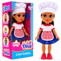 Li'l Diva Chef Gabby 13-Inch Doll with Chef Outfit & 2 Accessories – 3+ Years