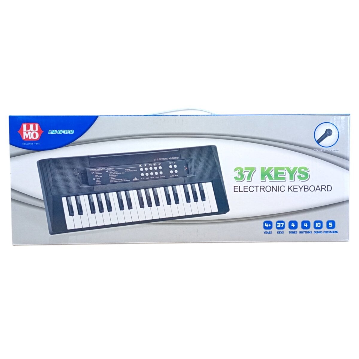 Lumo Electronic Musical Keyboard with 37 Keys and Mic
