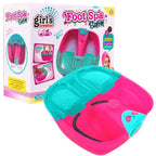 Girls Creator Foot Spa Salon Bubbles & Music, Battery Operated Foot Spa Set with 15 Accessories
