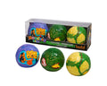 Santoi Monster Balls – Set of 3 Assorted Monster Design Balls | Toss, Bounce & Catch Soft Balls for Kids
