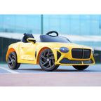 EMotorad Formula Fun Bentley Bacalar 12V Electric Ride-On Car for Kids with Remote – Yellow, 3Y+