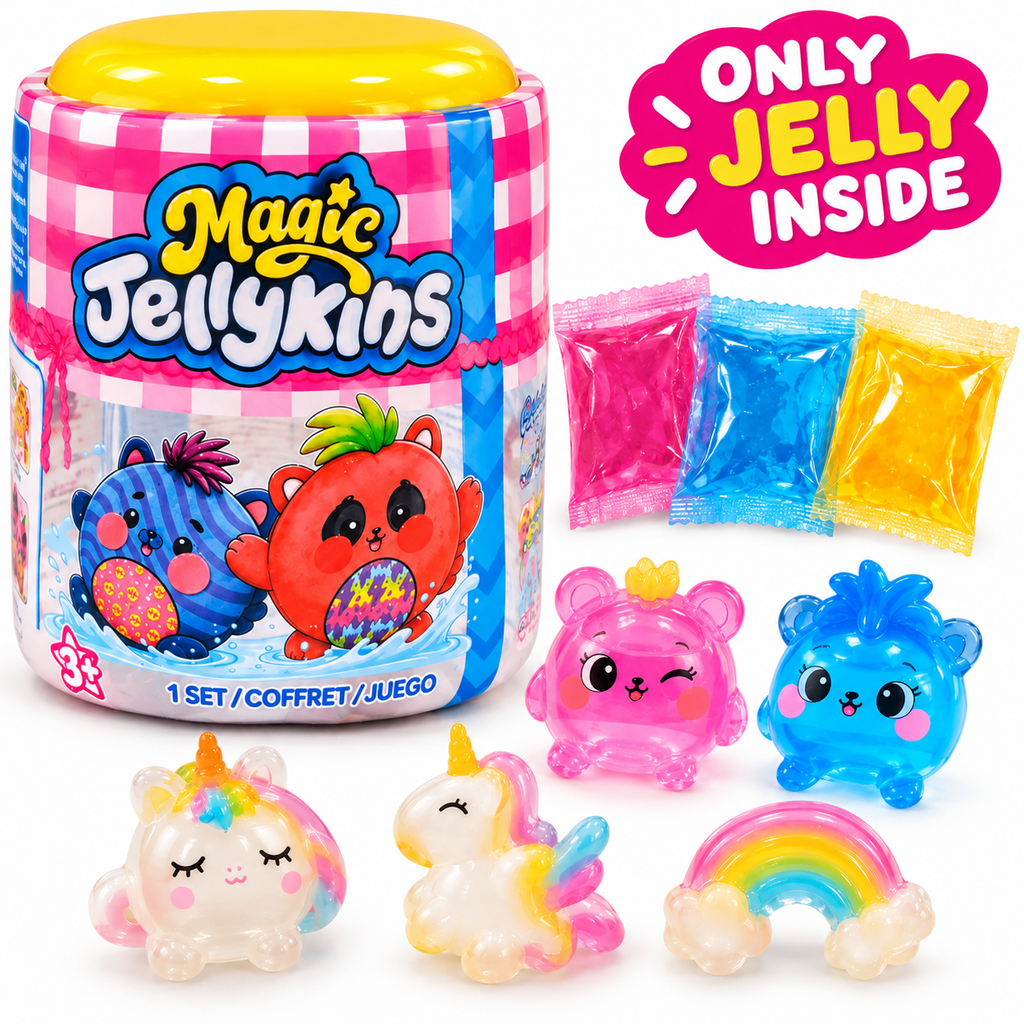 Magic Jellykins Surprise Toy Jar | Cute Collectible Character Toy for Kids Assorted color