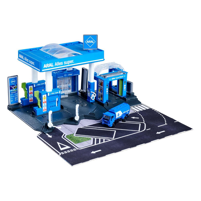Majorette Petrol Station ARAL + Vehicle