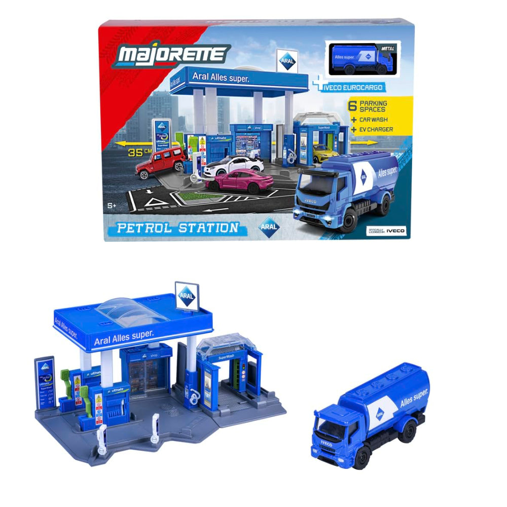 Majorette Petrol Station ARAL + Vehicle