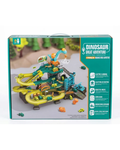 Dinosaur Great Adventure Electric Rail Car & Track Play Set with Music & Rotary Crane for Kids (Ages 3+)