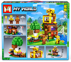 My World Bee House 501 Pcs Building Blocks Set – Creative Honey Bee Treehouse Toy for Kids 6+