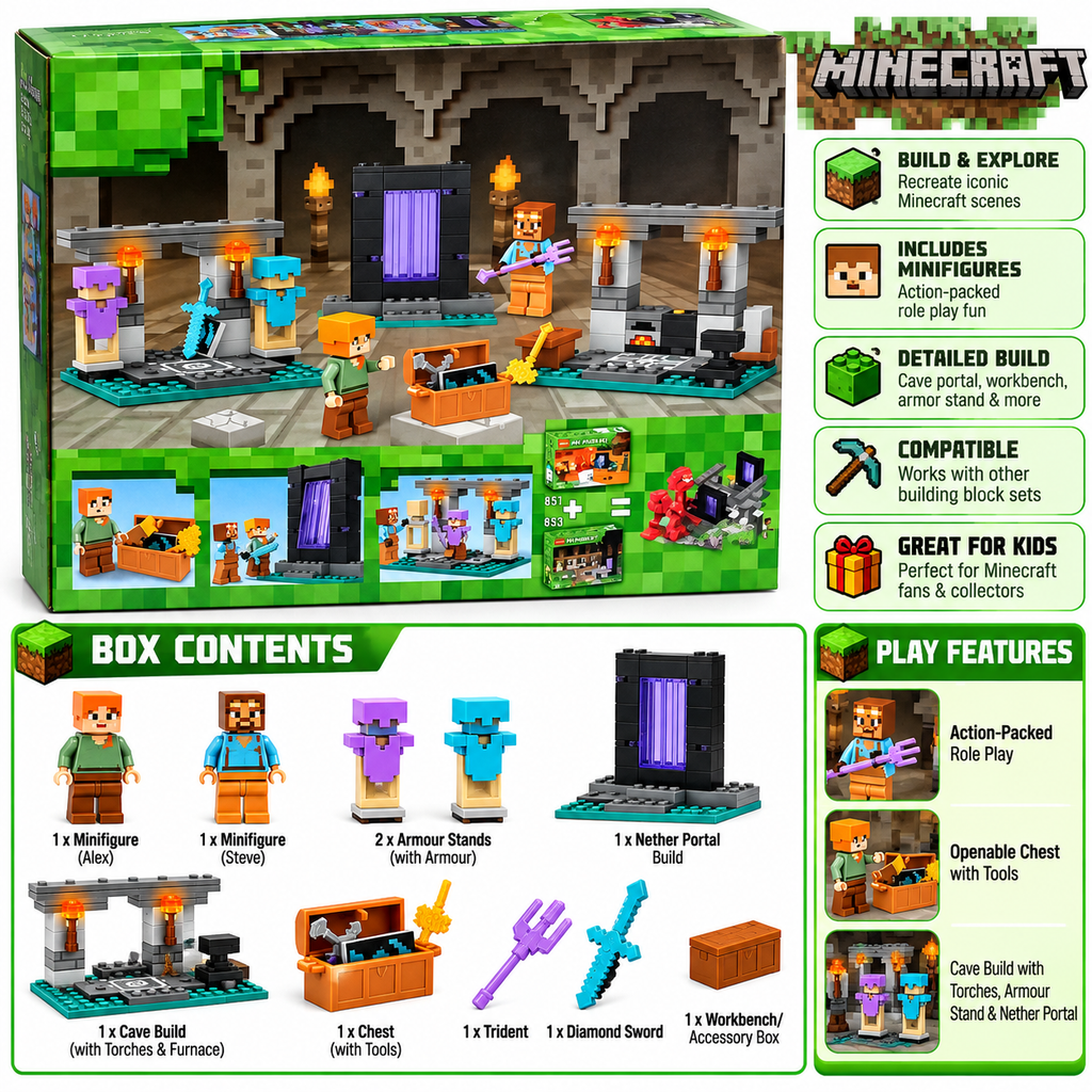 My World Building Blocks Adventure Set – 203+ Pieces | 6+ Years