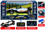 Mini RC F1 Racing Car 1:64 Scale with App Control, 2.4GHz Remote Control, LED Lights & Rechargeable Battery