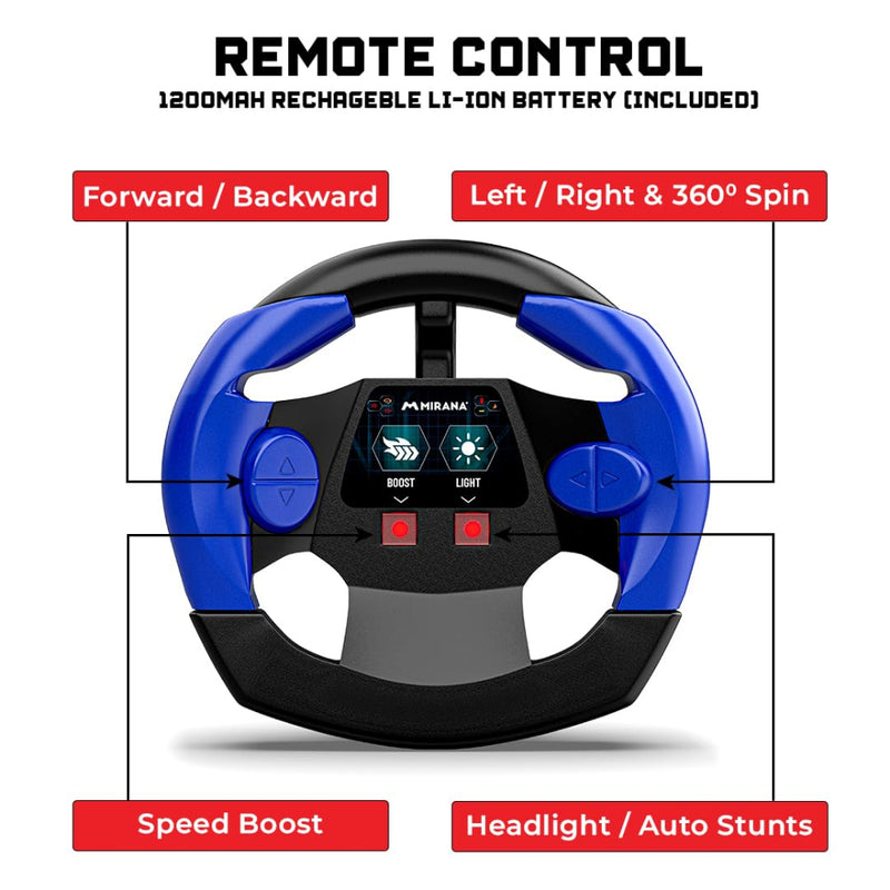 Mirana Warrior Remote Control Round Remote Orange Blue