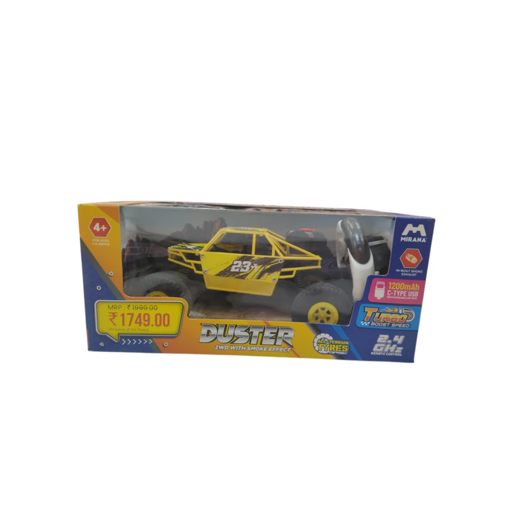 Mirana Duster 2WD Rock Crawler 4x4 With Smoke Yellow