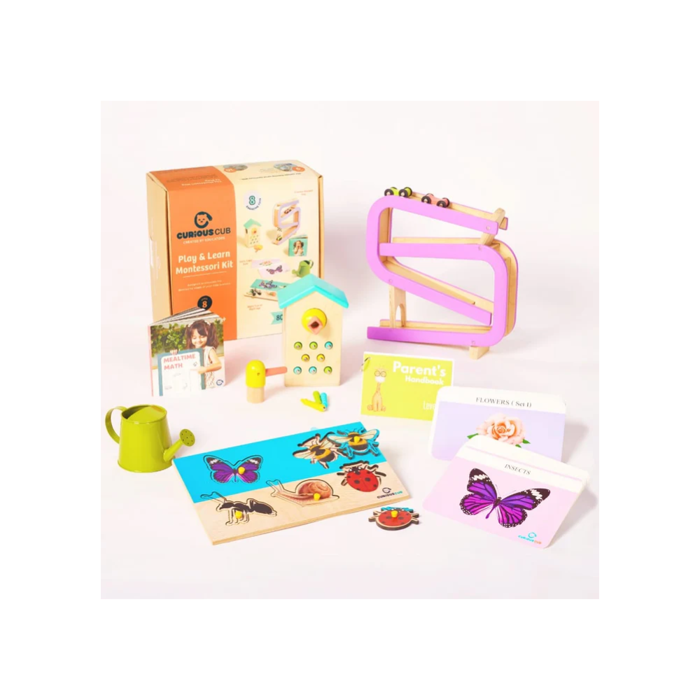 Curious Cub Montessori Learning Wooden Toys Level -8 16 months+