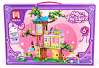 My Partners Treehouse Building Blocks Set with Dolls, Slide & Swing – 3+ Years