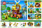 My World Bee House 501 Pcs Building Blocks Set – Creative Honey Bee Treehouse Toy for Kids 6+