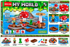 My World Mushroom Island Building Blocks Set – 252+ Pieces | 6+ Years