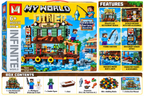 My World Seaside Sea Restaurant 806 Pcs Building Blocks Set – Fishing & Restaurant Construction Toy for Kids 6
