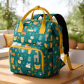 StarAndDaisy Nappy Nest Newborn Baby Diaper Backpack with 15 Pockets, 3 Insulated Bottle Pockets & Stroller Straps – Jungle Print
