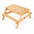 Plum Surfside Wooden Sand & Water Picnic Table for Kids | 2-in-1 Outdoor Activity Table | 2 Years+