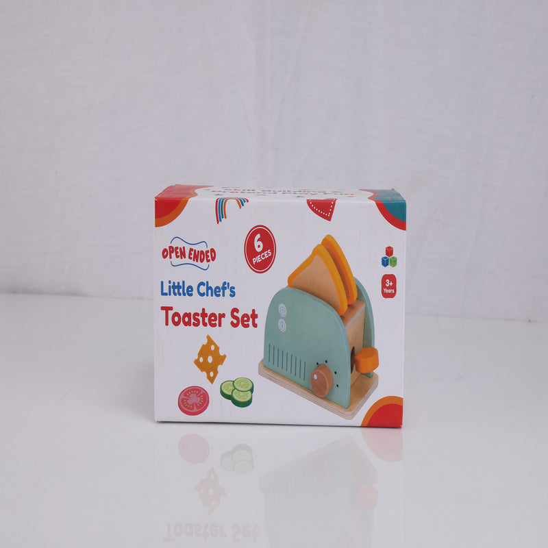 Open Ended Little Chef's Toaster Set -6 Pieces