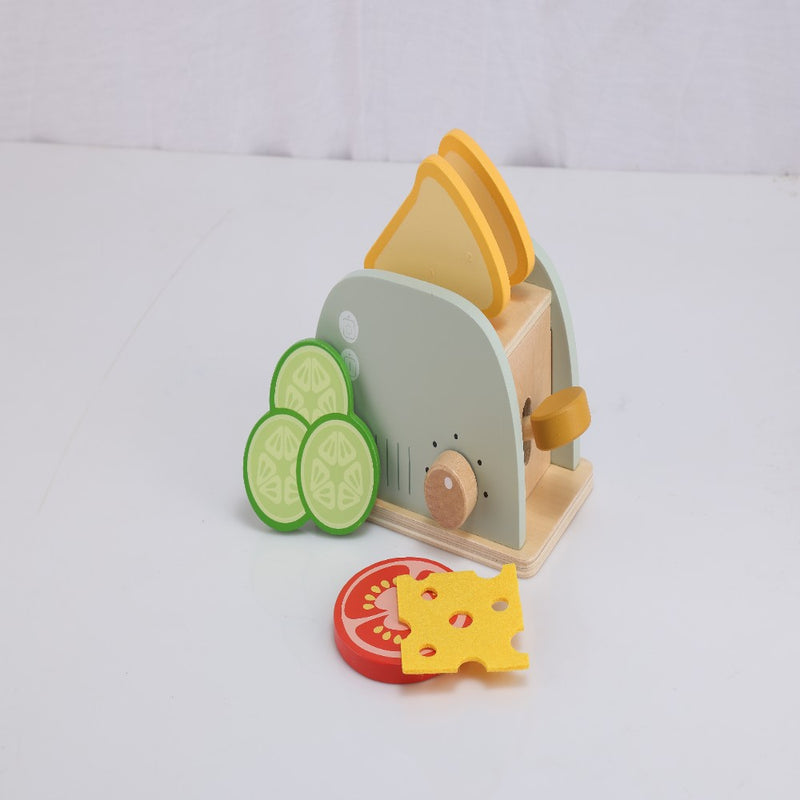 Open Ended Little Chef's Toaster Set -6 Pieces