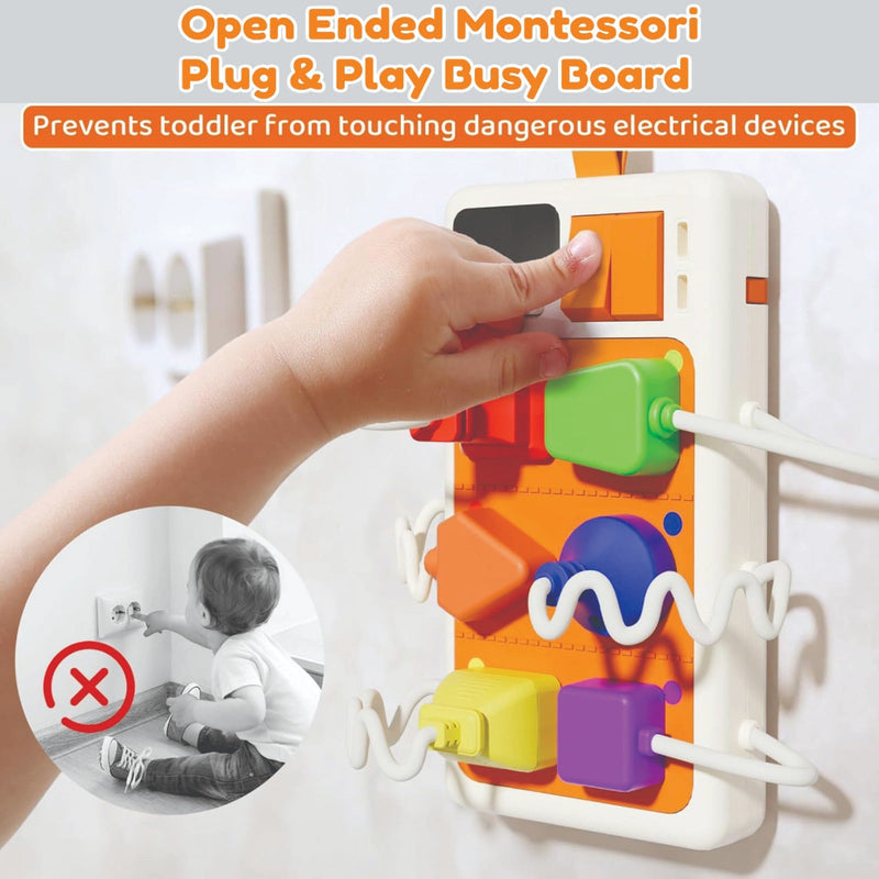 Open Ended Montessori Plug & Play Busy Board