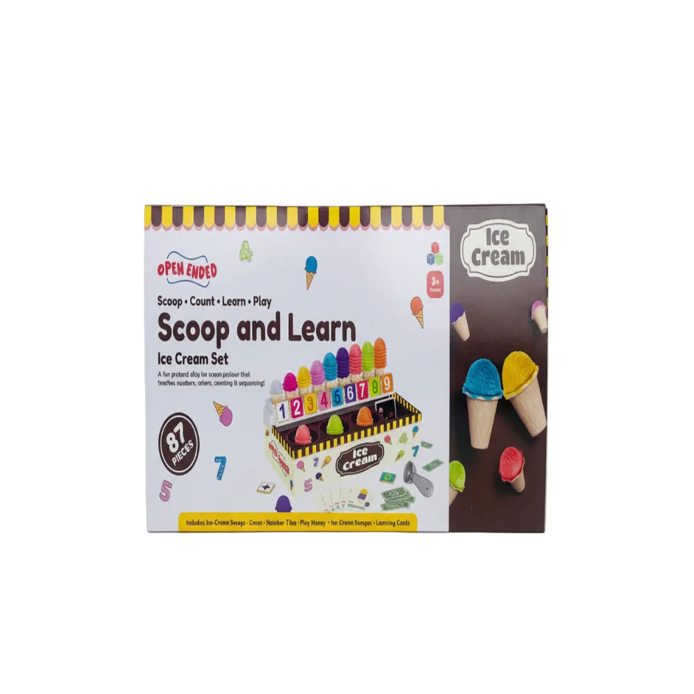 Open Ended Scoop And Learn Ice Cream Set