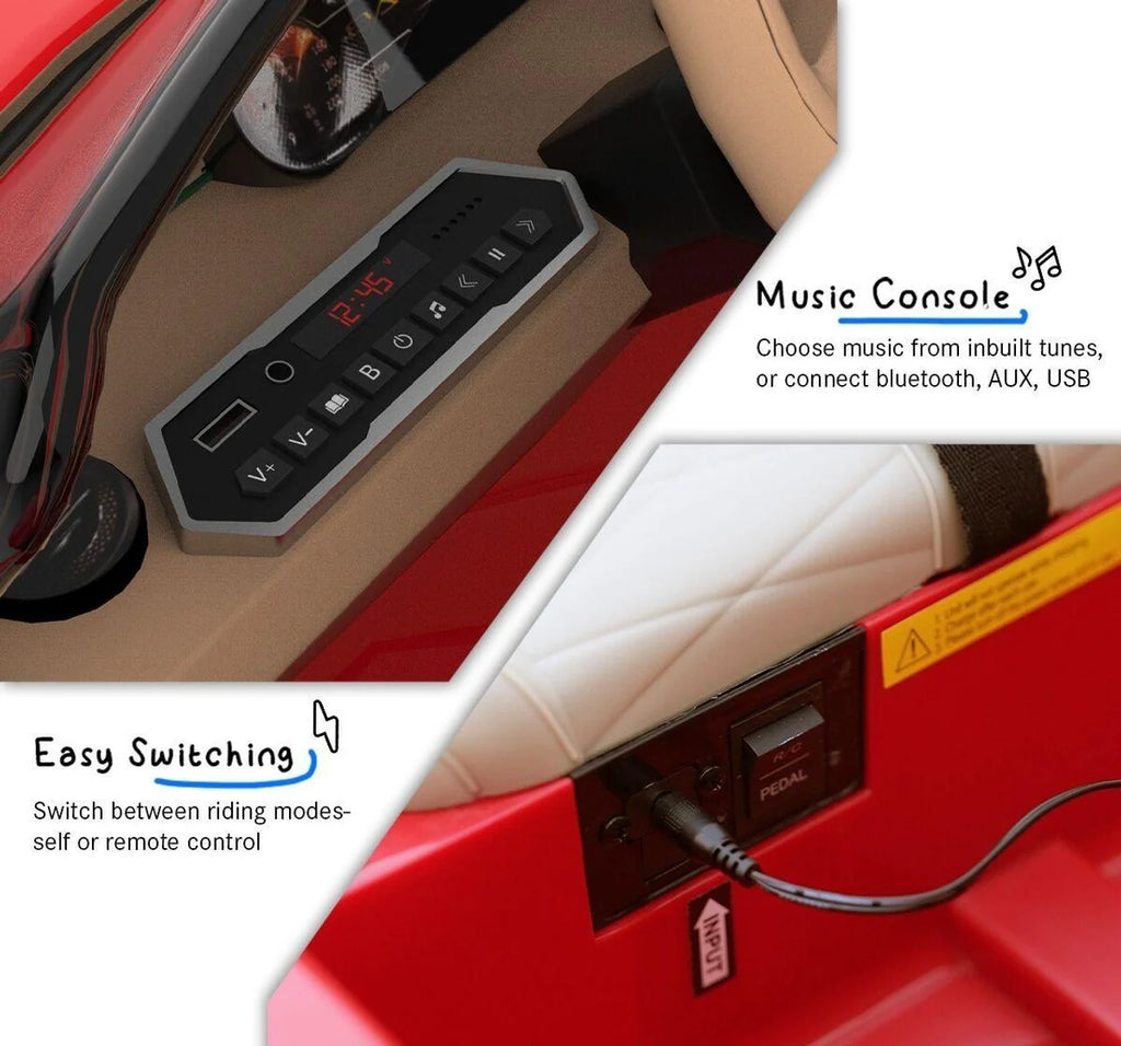 EMotorad Formula Fun Battery Oprated Car Bentley BACALAR CAR (Red)