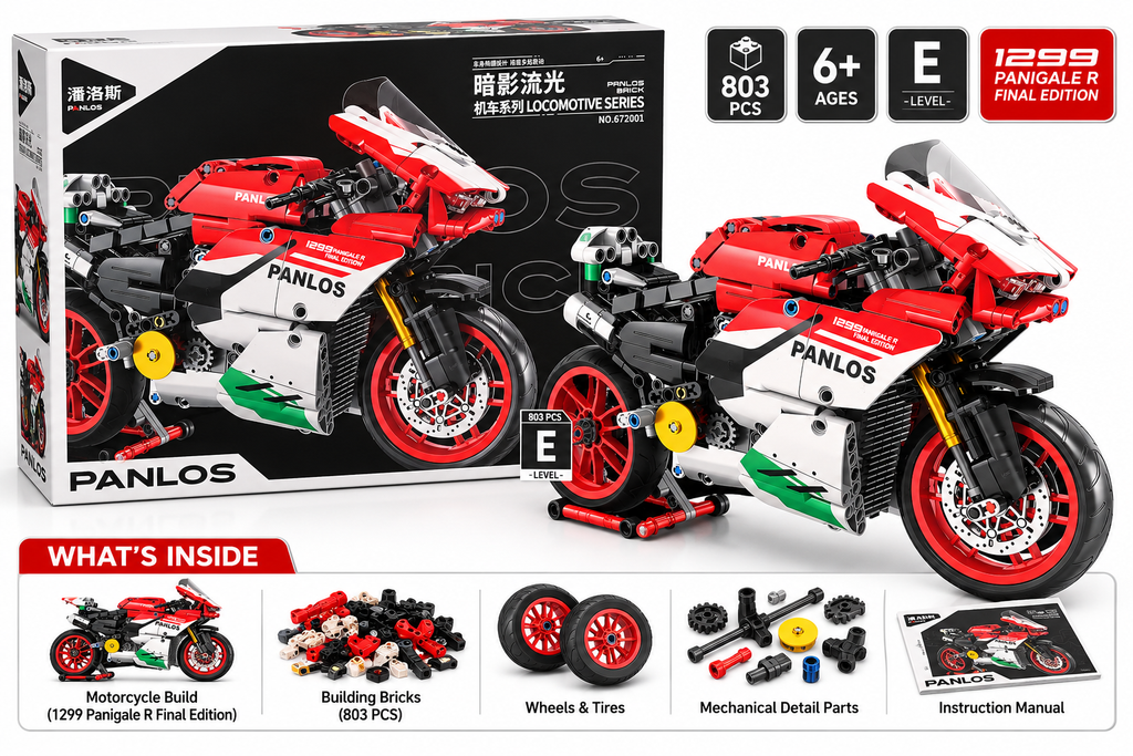 Panlos Panigale R Final Edition Motorcycle Building Blocks Set – 803 Pcs