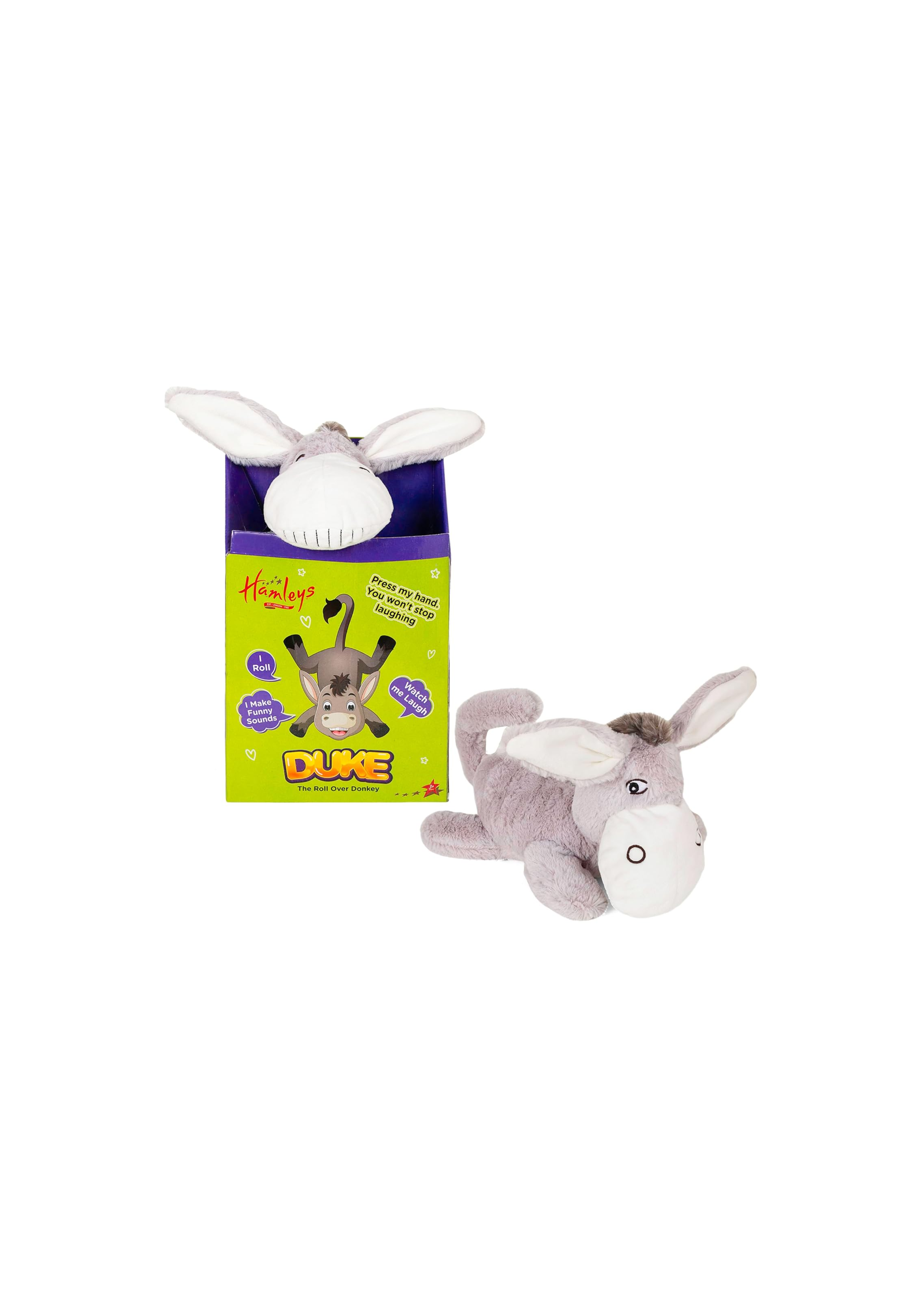 Rowan  Duke Roll Over Donkey Toy Fun Action-Packed Donkey with Sound & Movement Color