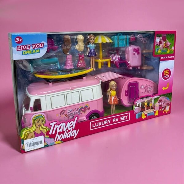 Rainbow Toys Doll with her Camping and Travel Accessory Luxyry RV Set
