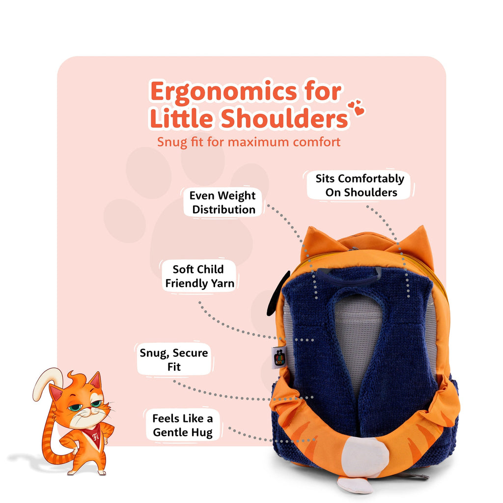 Filli & Me Filli & Aeroplane HugBag 10L Preschool Backpack for Kids (2–3 Years) Lightweight School & Travel Bag