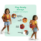 Filli & Me Filli & Strawberry HugBag 10L Preschool Backpack for Kids (2–3 Years) Lightweight School & Travel Bag