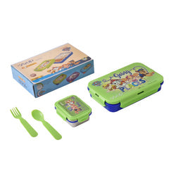 Youp Stainless Steel Blue and Green Color Paw Patrol Kids Lunch Box Ryder - 450 ml Assorted Color
