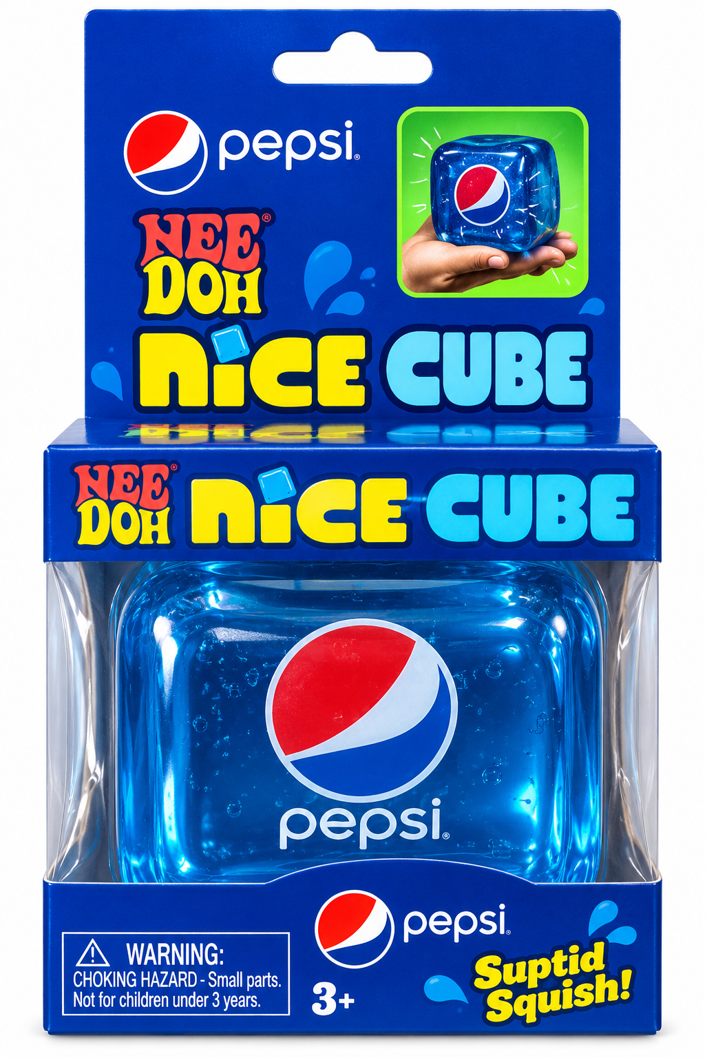 Pepsi Nice Cube Squishy Toy – Soft Squeeze Fidget Toy, 1 Piece