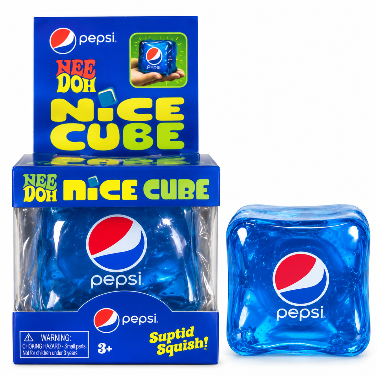 Pepsi Nice Cube Squishy Toy – Soft Squeeze Fidget Toy, 1 Piece