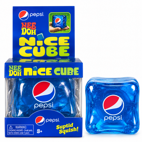 Pepsi Nice Cube Squishy Toy – Soft Squeeze Fidget Toy, 1 Piece